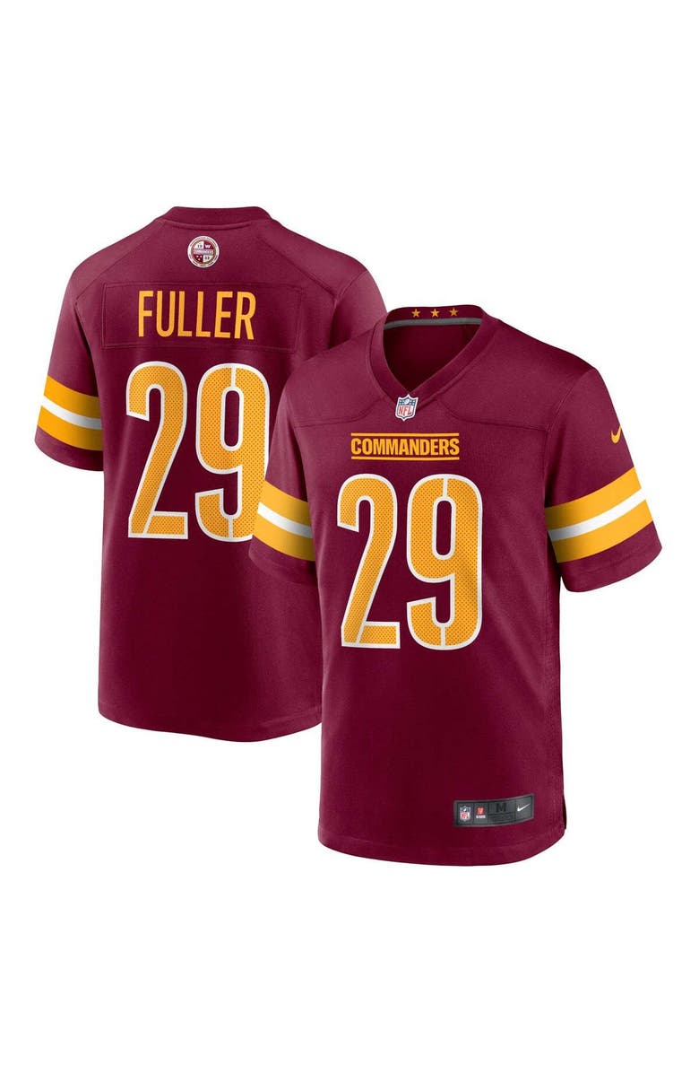 Nike Men's Nike Kendall Fuller Burgundy Washington Commanders Game Jersey, Main, color, 