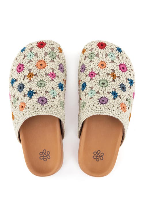 The Sak Bolinas Clog In Natural Multi Flowers
