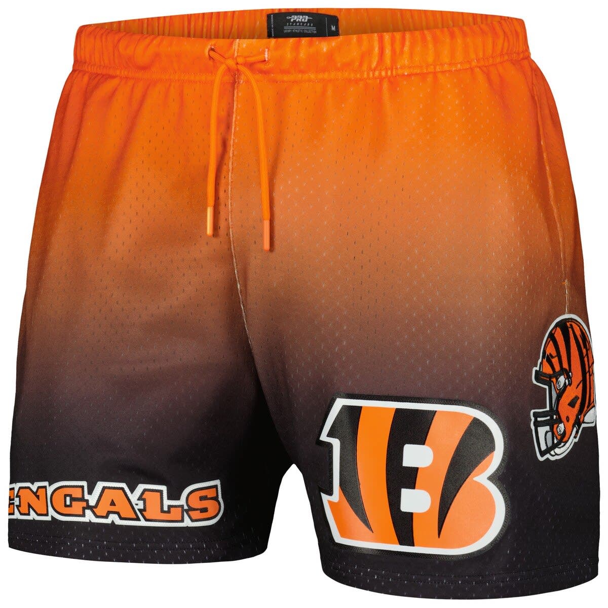 Men's Pro Standard Black/Orange Cincinnati Bengals Ombre Mesh Shorts - image 2