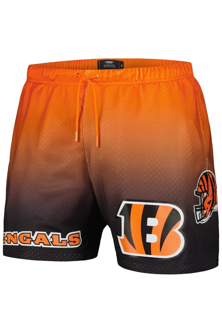 Men's Pro Standard Black/Orange Cincinnati Bengals Ombre Mesh Shorts, Alternate, color, Black