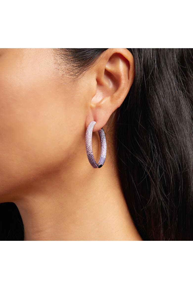 Tire Hoop, Alternate, color, Purple/White Rhodium