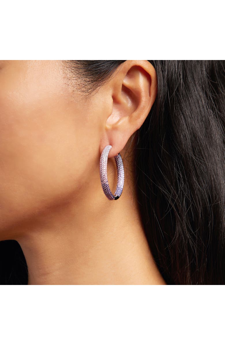 NICKHO REY Tire Hoop, Alternate, color, Purple/White Rhodium