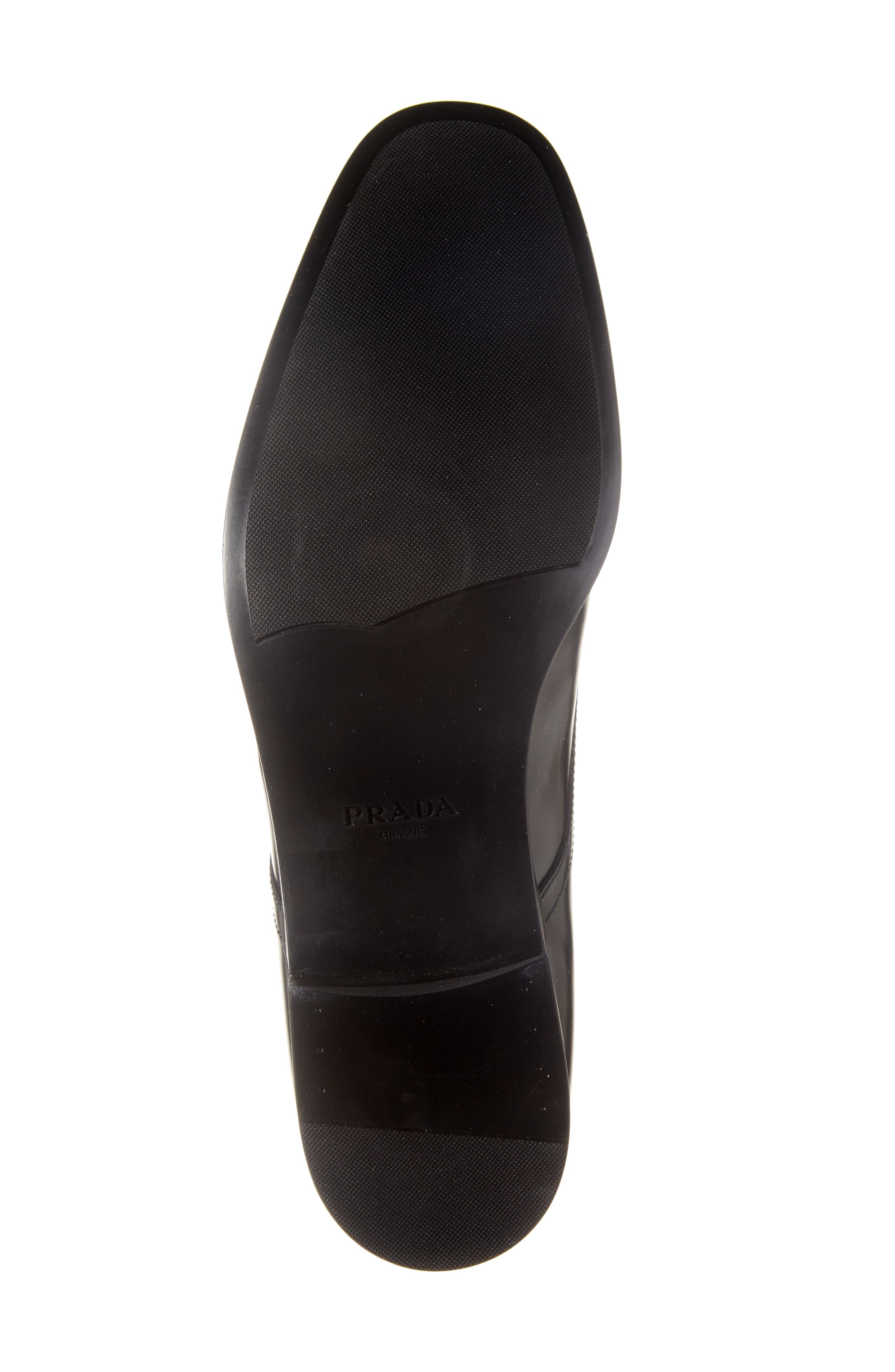 Prada Spazzolato Plain Toe Derby, Alternate, color, 