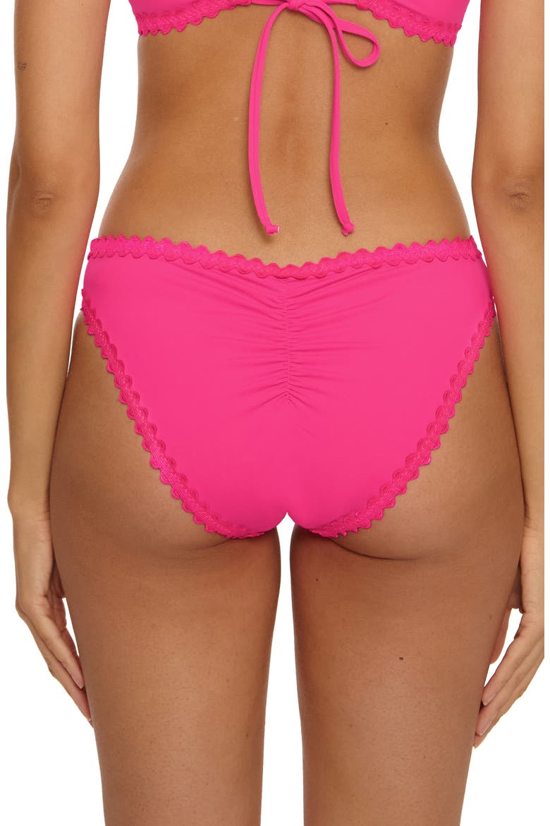 Bella Hipster Bikini Bottoms, Alternate, color, STRAWBERRY
