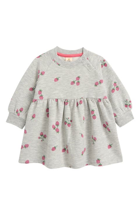 Print Long Sleeve Sweatshirt Dress (Baby)