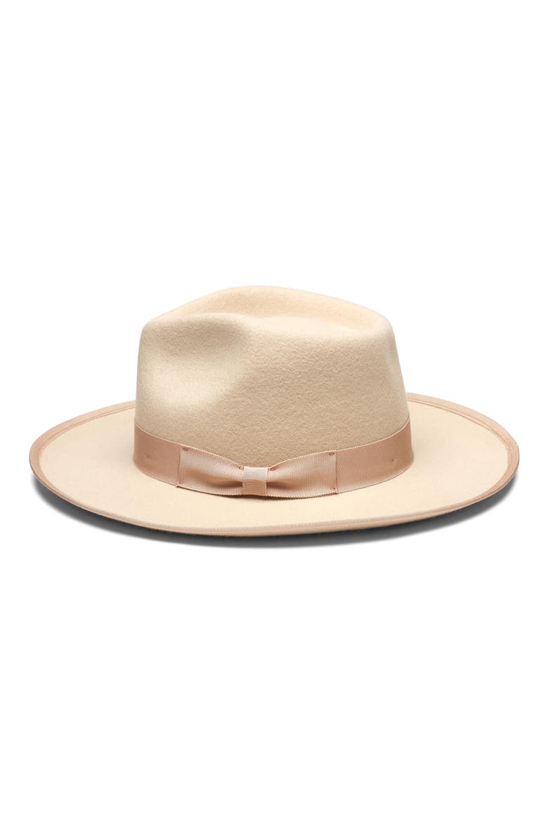 Soft Brim Fedora, Alternate, color, BONE