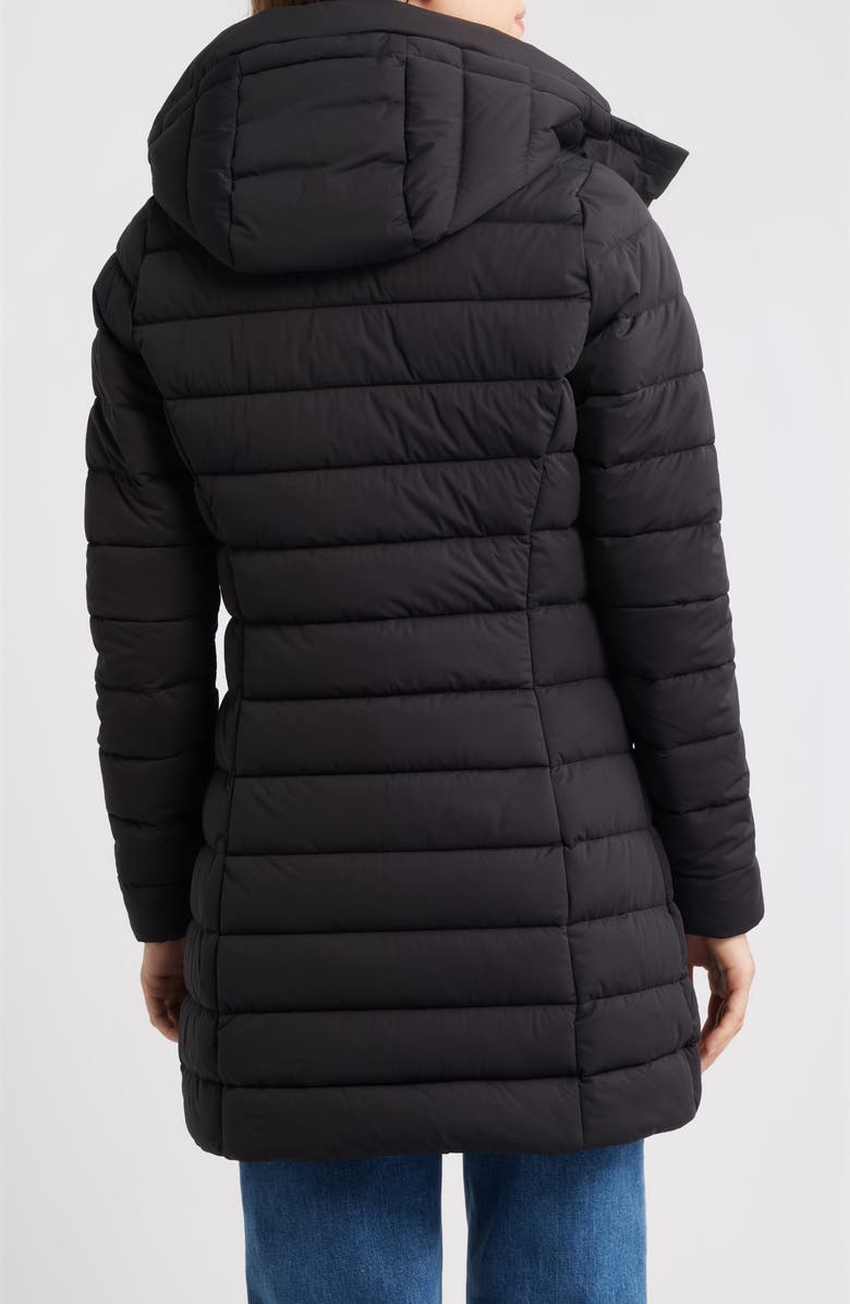 Save The Duck Dorothy Water Resistant Quilted Puffer Coat, Alternate, color, Black