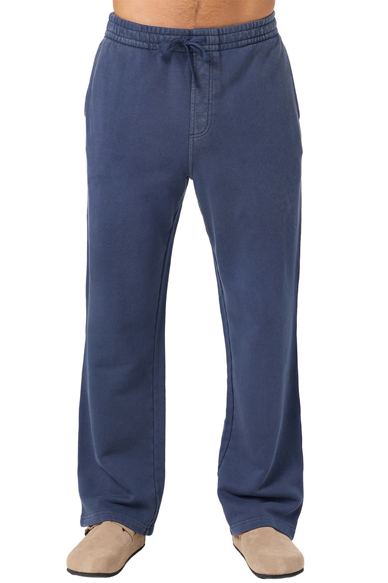 Straight Leg Fleece Sweatpants, Main, color, NAVY