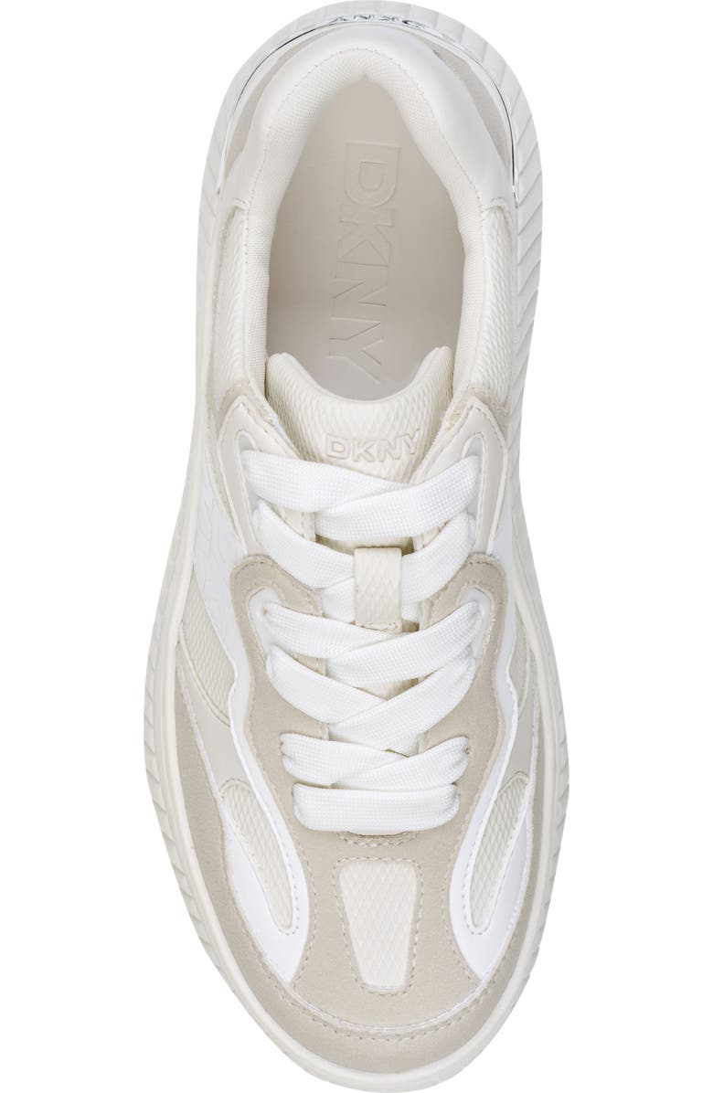 DKNY Lachele Platform Sneaker, Alternate, color, Soft White/ White