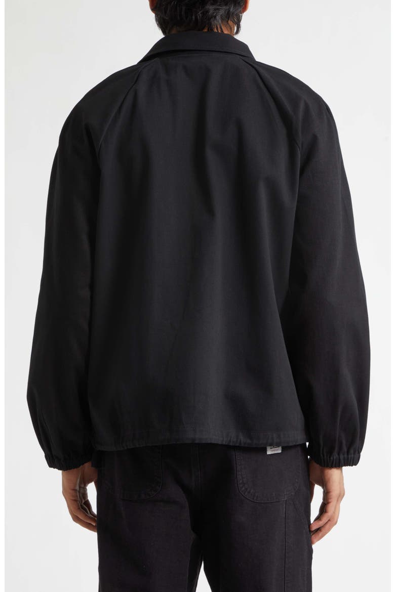 Twill Track Jacket, Alternate, color, BLACK