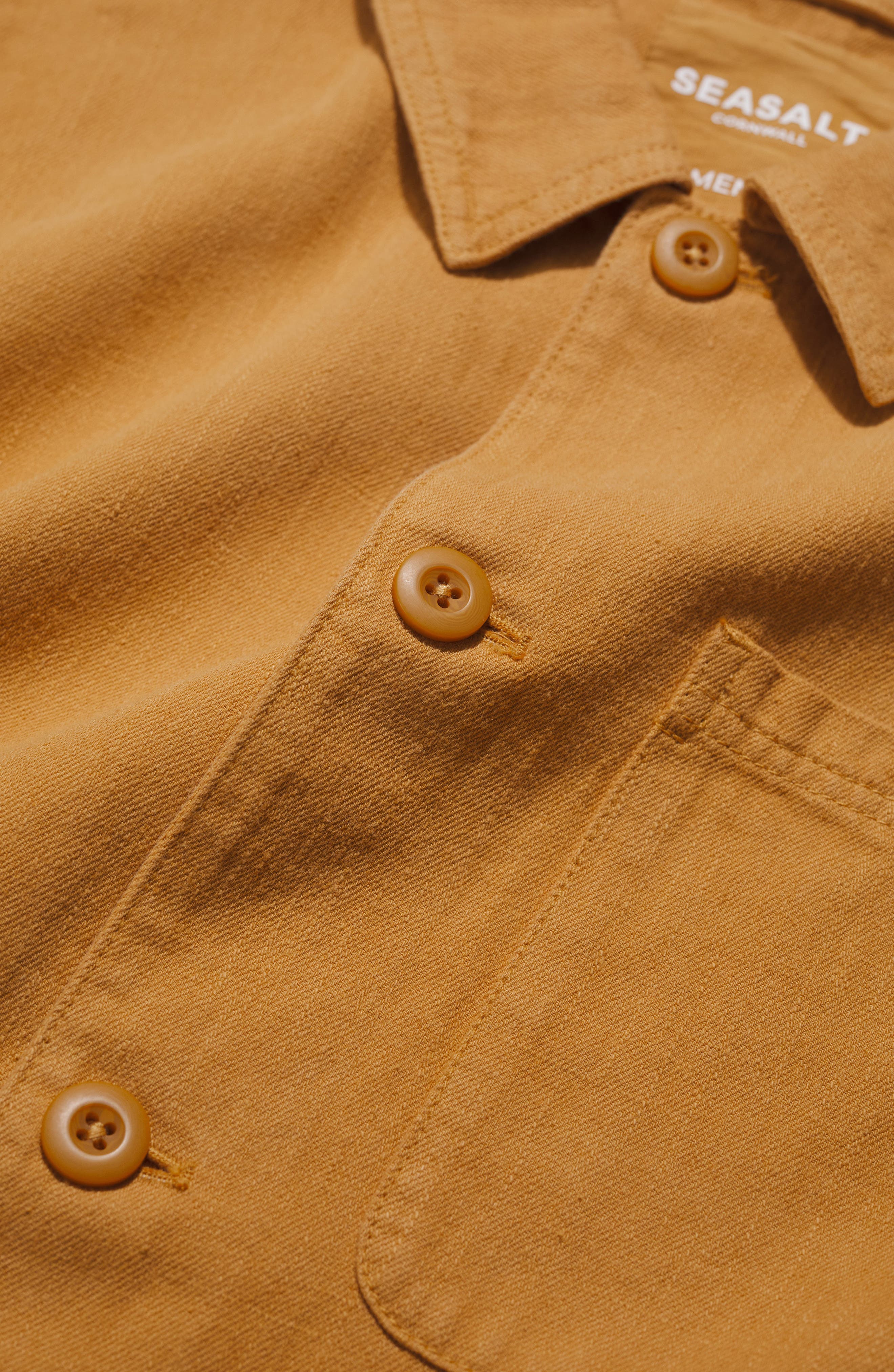 Seasalt Cornwall Well Wright Organic Cotton & Linen Shirt Jacket — фото 3