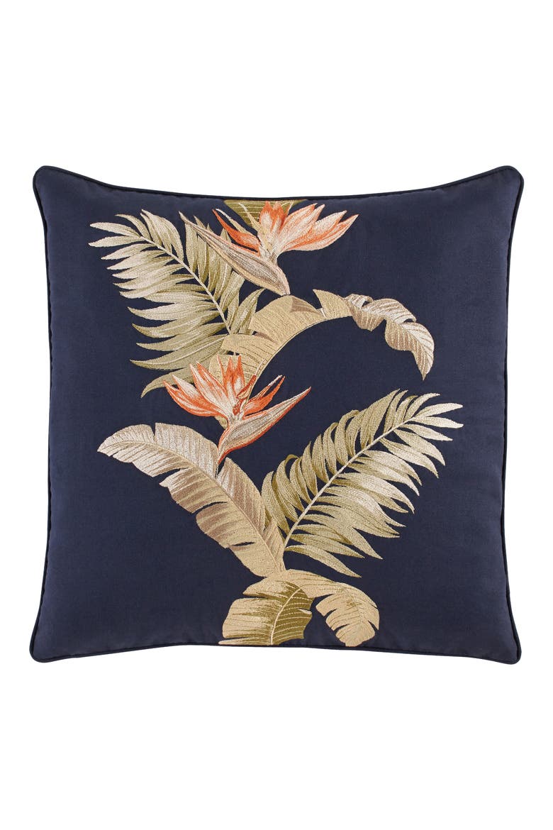 San Jacinto Embroidered Accent Pillow, Main, color, INDIGO