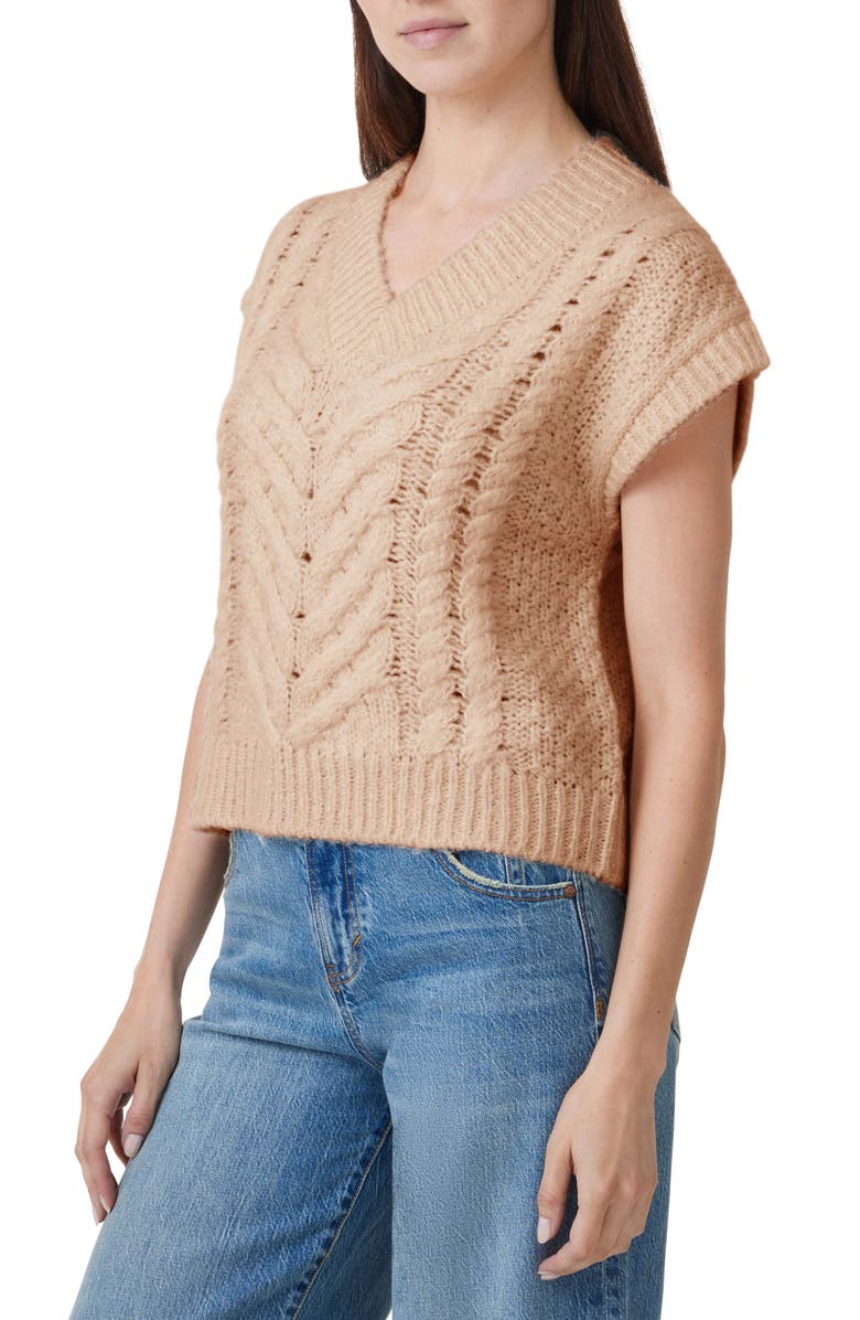 Habitual Cable Stitch Sweater Vest, Alternate, color, 