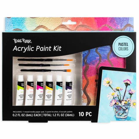 Acrylic Paint Kit Pastel 10Pc Set