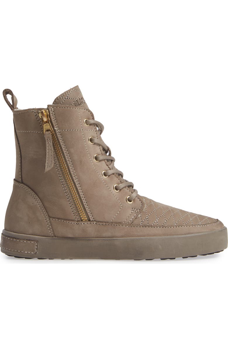 Blackstone QL64 High Top Sneaker with Genuine Shearling Lining, Alternate, color,