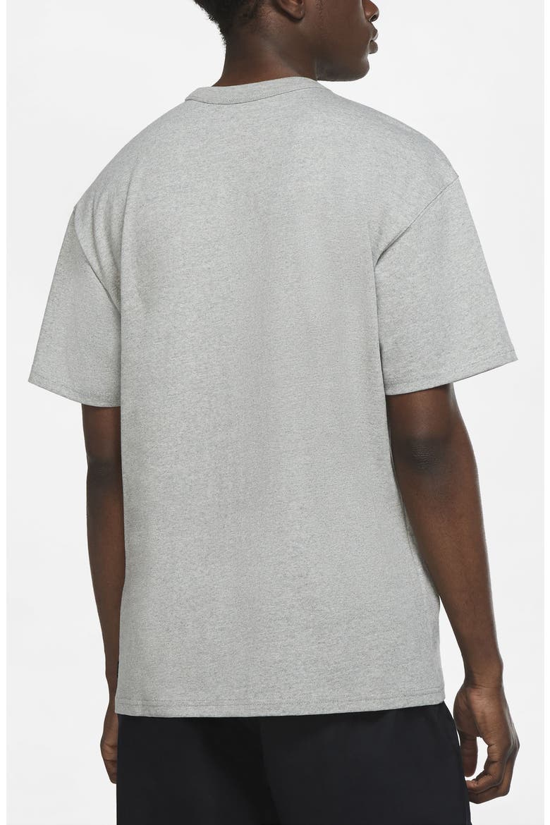 Sportswear Oversize Embroidered Logo T-Shirt, Alternate, color, DARK GREY HEATHER