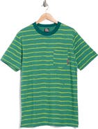 Gotcha EKG Stripe Cotton Pocket T-Shirt