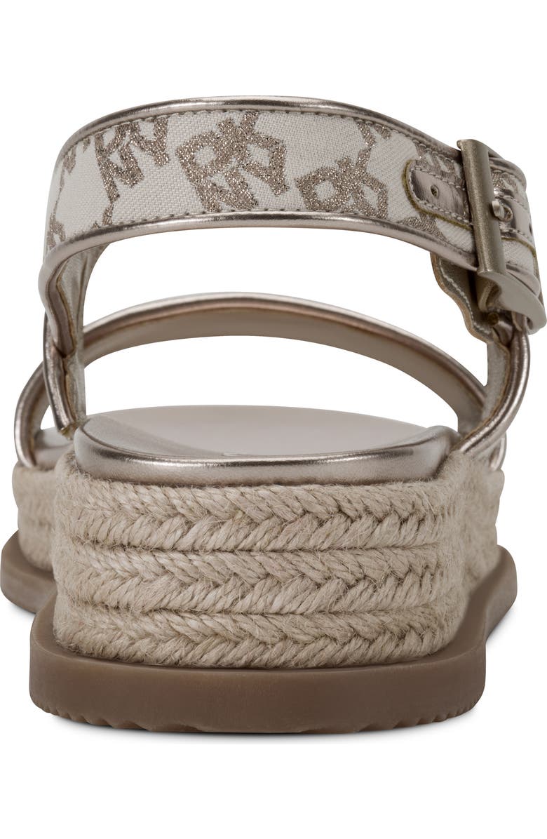 DKNY Berris Slingback Platform Espadrille, Alternate, color, Bone