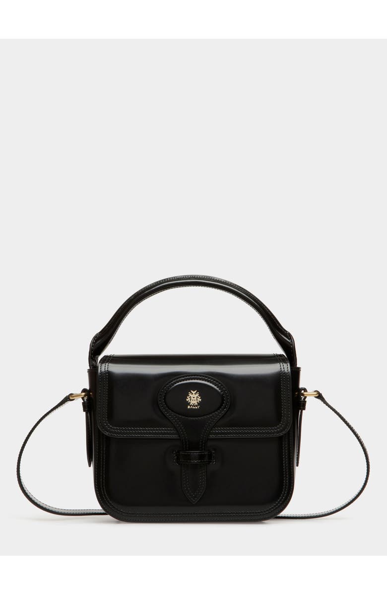 Bally Beckett Minibag In Brushed Leather, Main, color, Black
