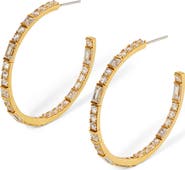 Nadri Delphine Cubic Cirzonia Hoop Earrings
