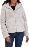 Sebby Hooded Faux Fur Jacket