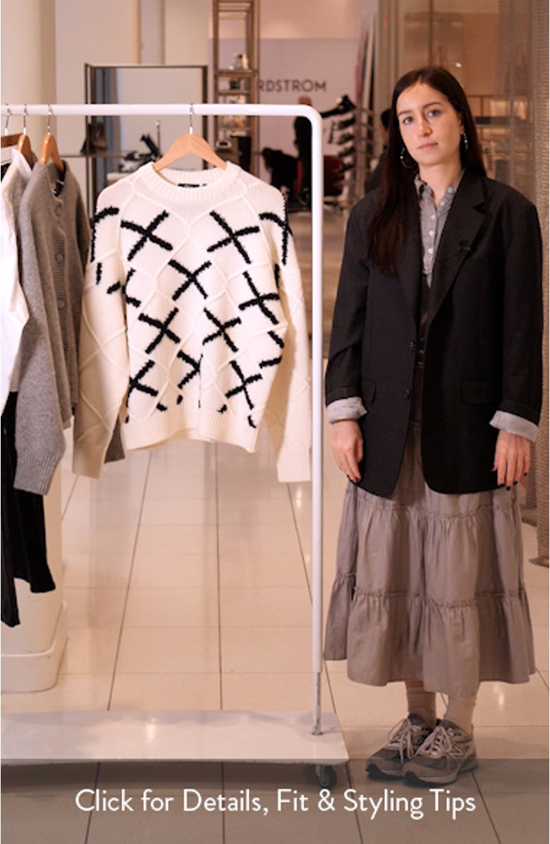 Merino Wool Argyle Sweater, sales video thumbnail