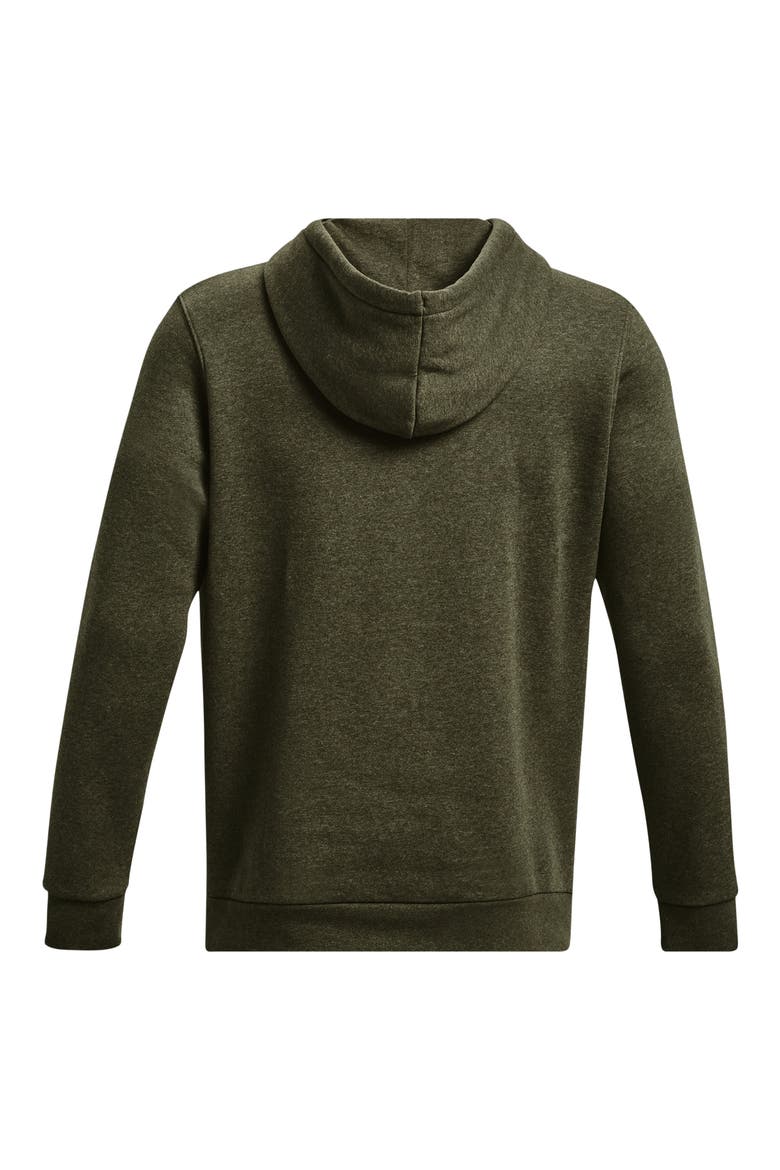 UA Icon Fleece Hoodie, Alternate, color, 391 MARINE OD GREEN