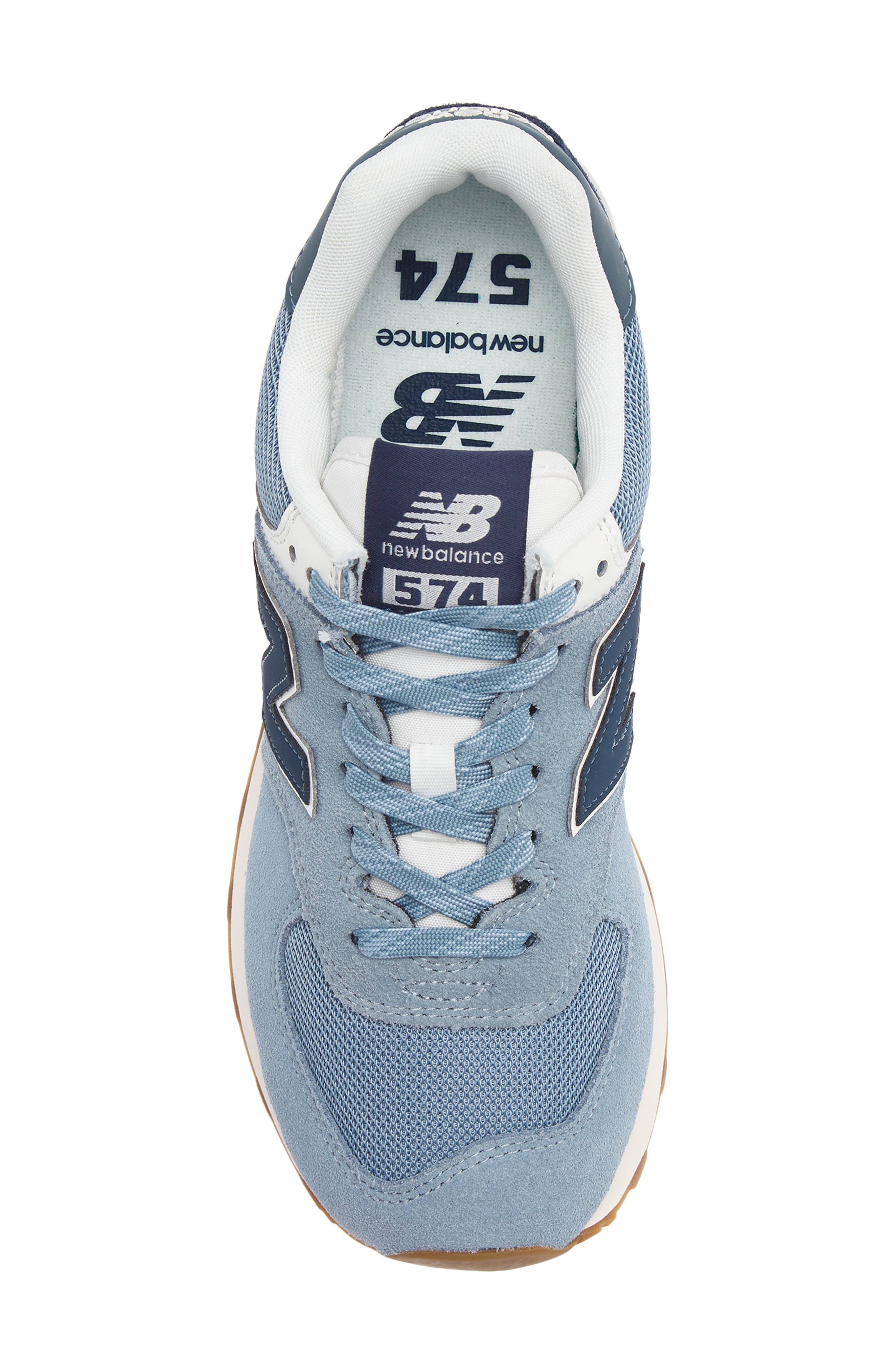 574 Sneaker, Alternate, color, NB NAVY/ LIGHT ARCTIC GREY