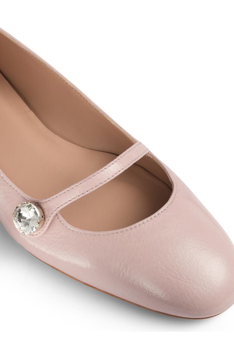 LK Bennett Crystal Button Flat, Alternate, color,