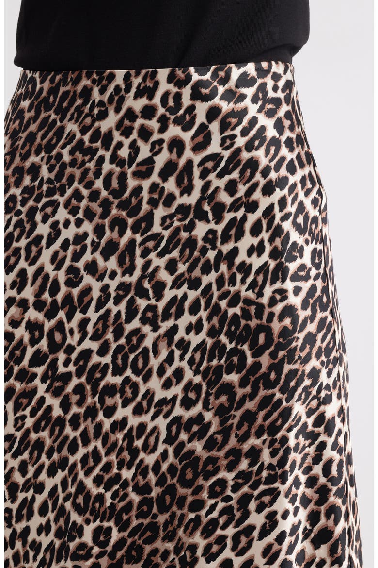 Ebony Leopard Print Lace Satin Skirt, Alternate, color, NALA