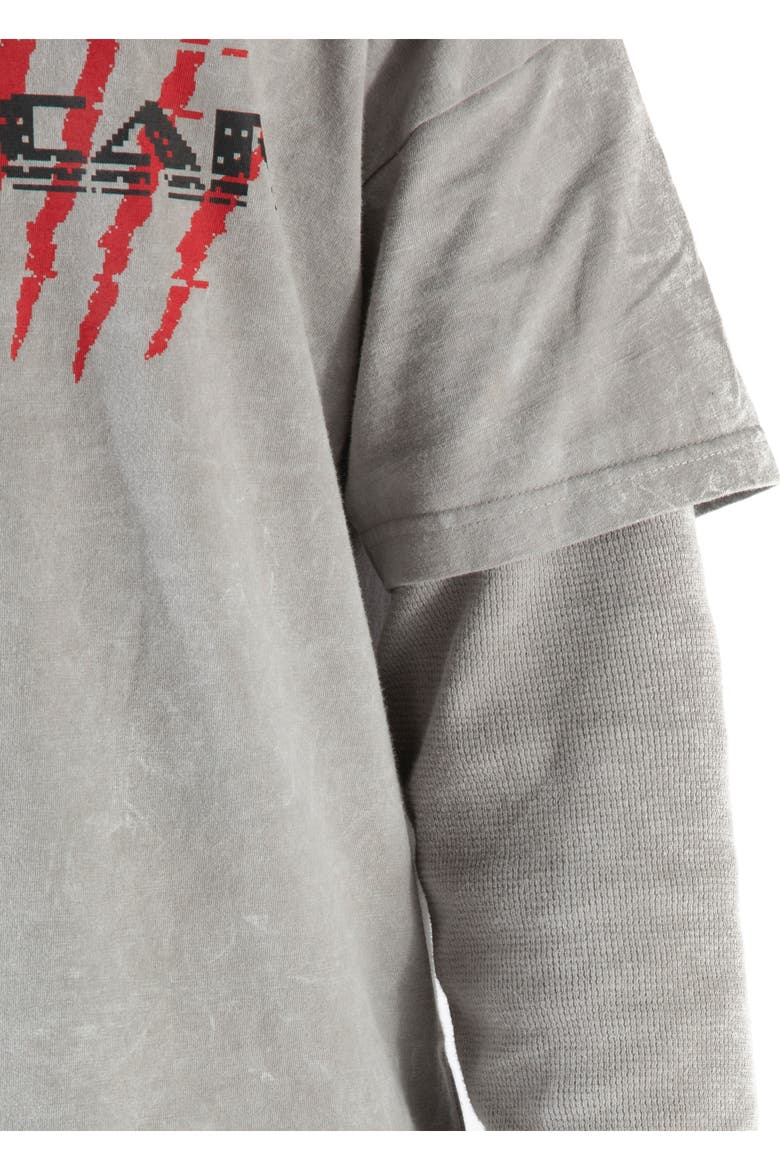 Princess Long Sleeve Layered T-Shirt, Alternate, color, Grey Cloud Scar