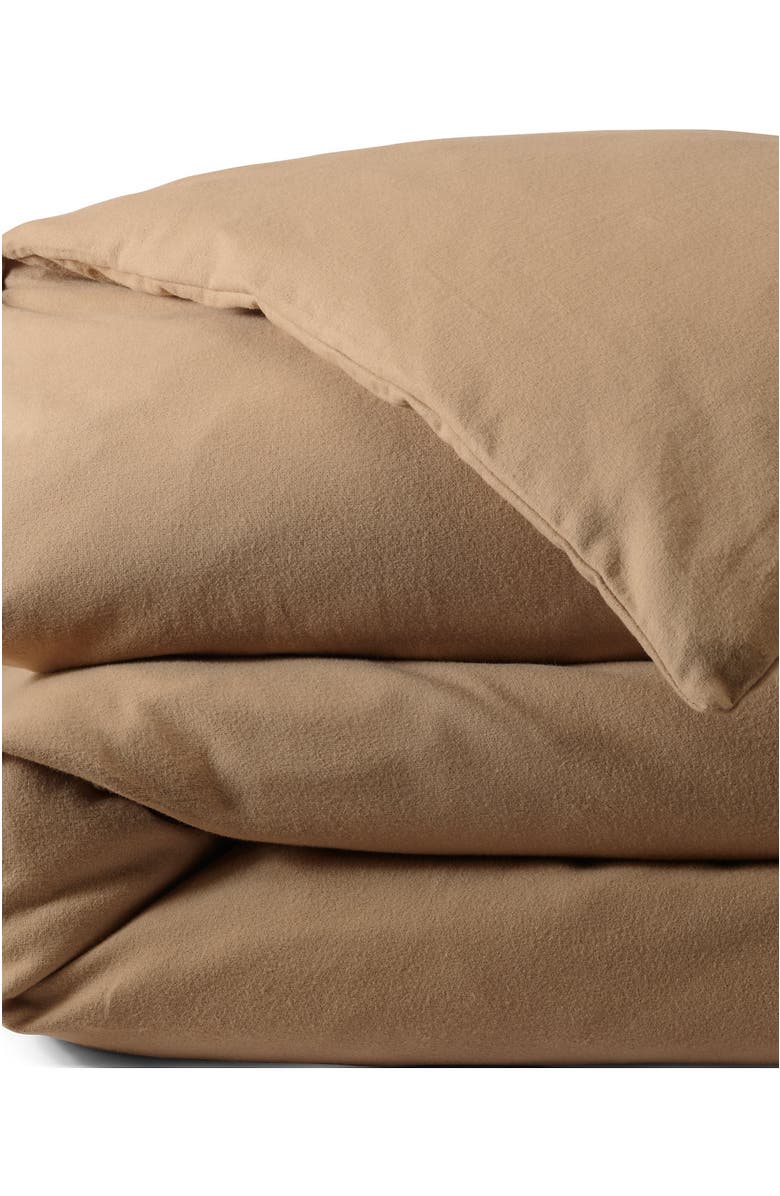 Lands' End Comfy Super Soft Cotton Flannel Duvet Bed Cover - 5oz, Alternate, color, 