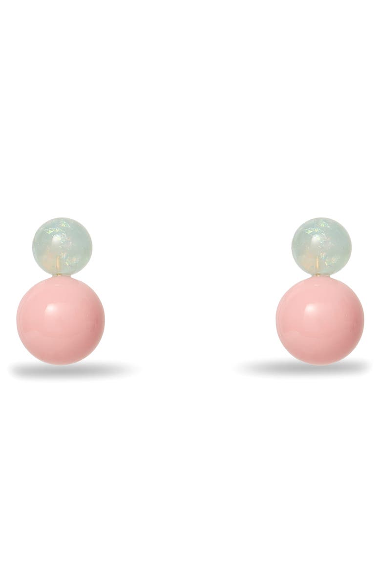 Lele Sadoughi Oasis Double Drop Earrings, Main, color, Blush Opal