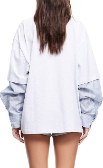 LIONESS Layered Look Oversize T-Shirt | Nordstrom