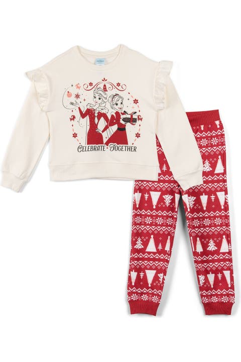 Frozen Holiday 2-Piece Fleece Sweatshirt and Pants Set
