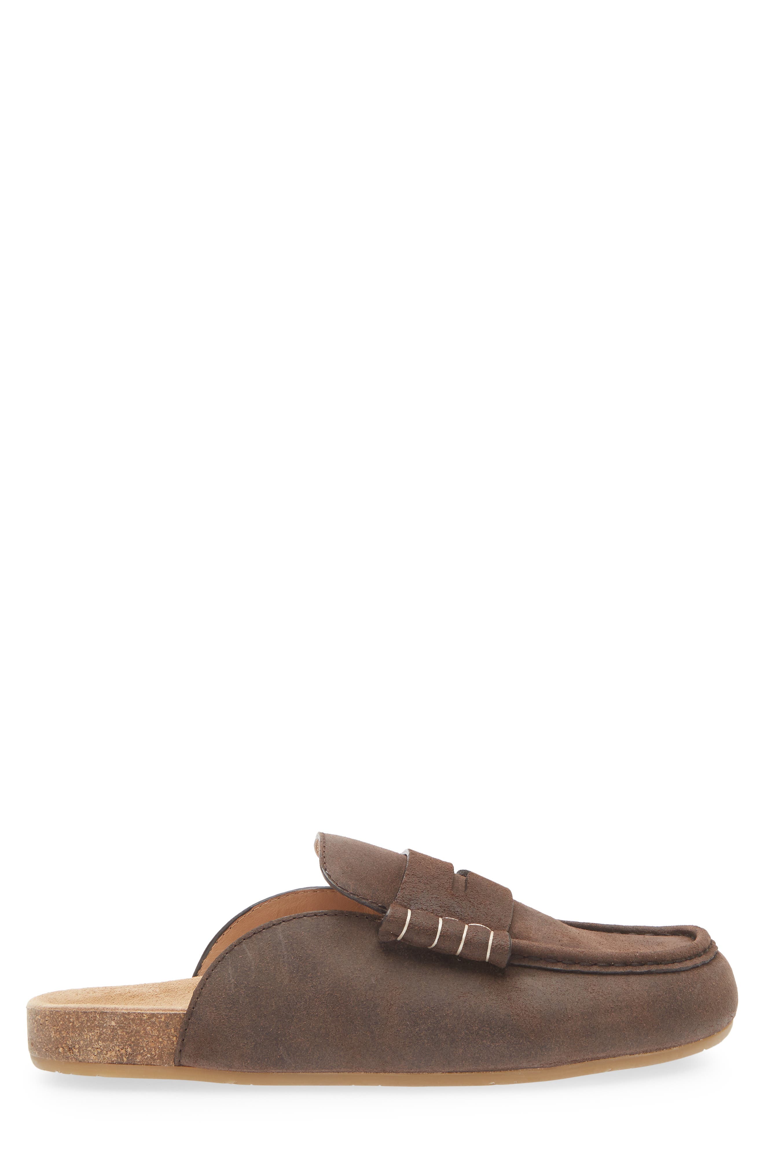 JW Anderson Stitch Penny Loafer Mule, Alternate, color, Deep Walnut 631