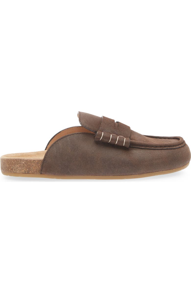 JW Anderson Stitch Penny Loafer Mule, Alternate, color, Deep Walnut 631