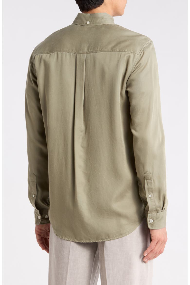 Regular Fit Button-Down Shirt, Alternate, color, LICHEN GREEN