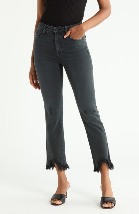 River High Waist Straight Leg Jeans