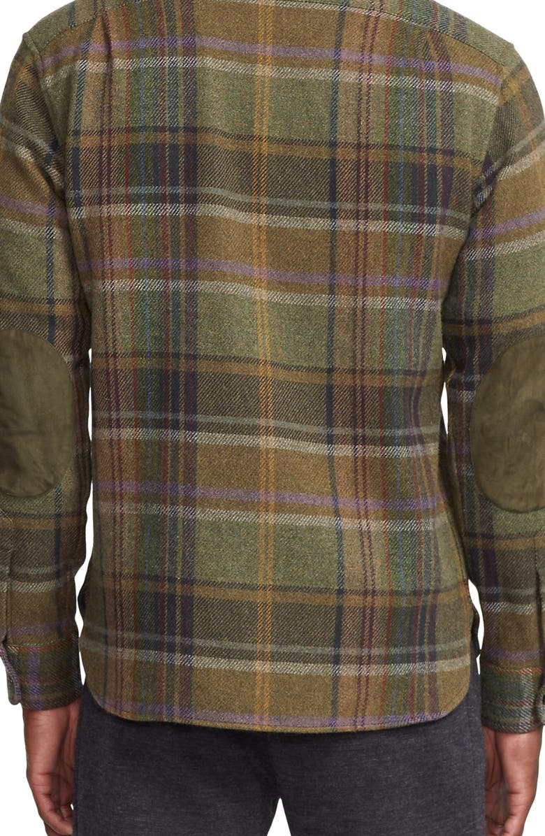 Ralph Lauren Purple Label Bradley Blanket Plaid Wool & Cashmere Button-Up Shirt, Alternate, color, 
