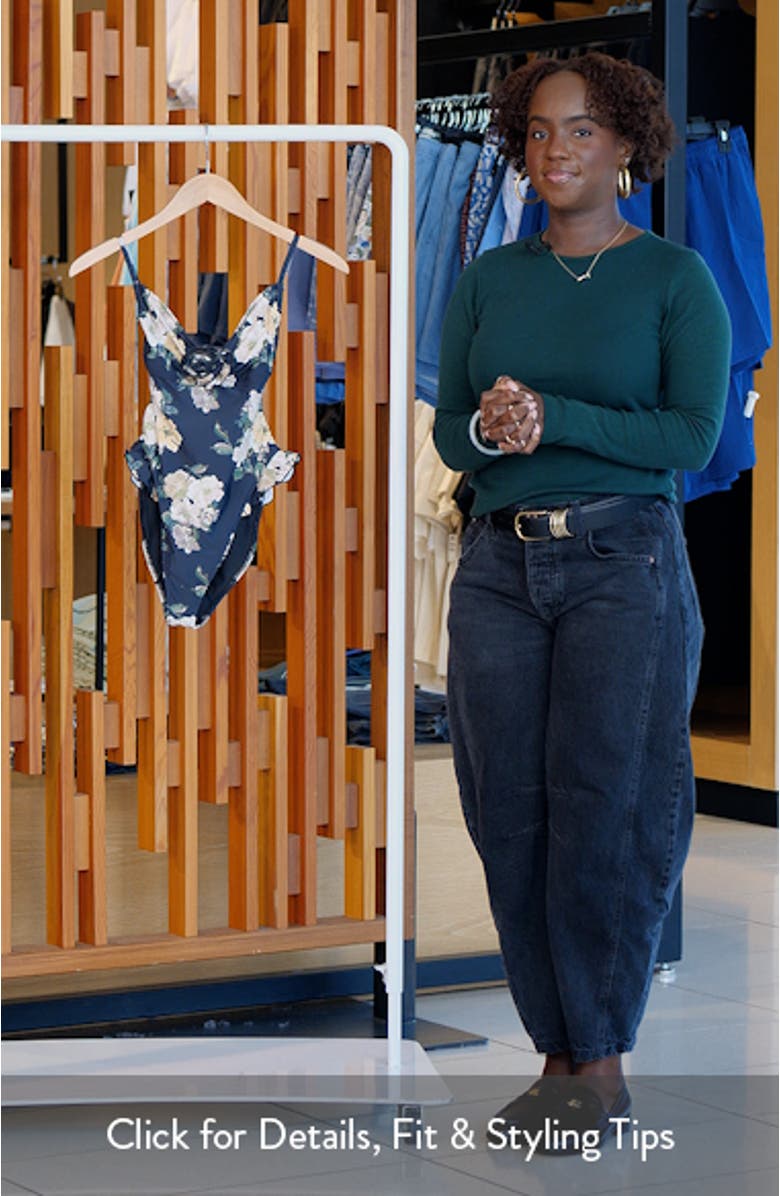 Devin Rosa Ruffle One-Piece Swimsuit, sales video thumbnail