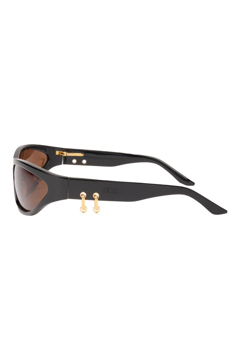 x Luv AJ Stoned Sunglasses, Alternate, color, STONED BLACK / COGNAC