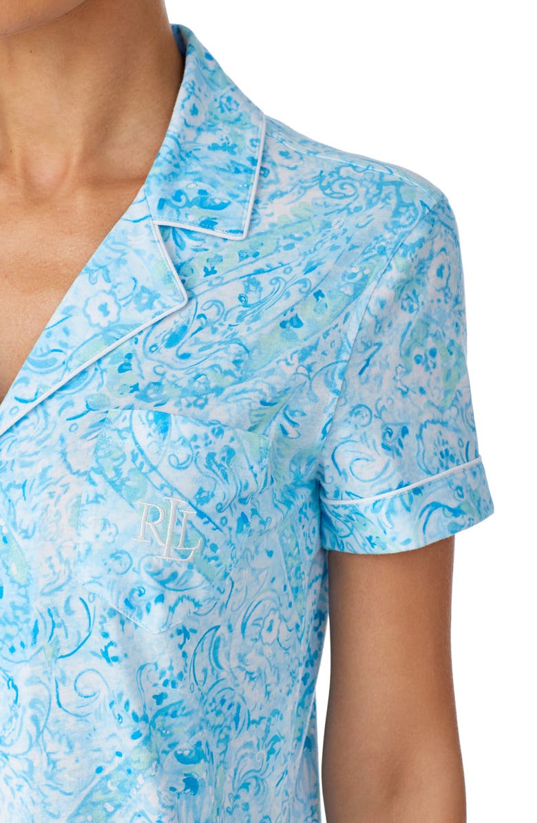 Lauren Ralph Lauren Notch Bermuda Pajamas, Alternate, color, 