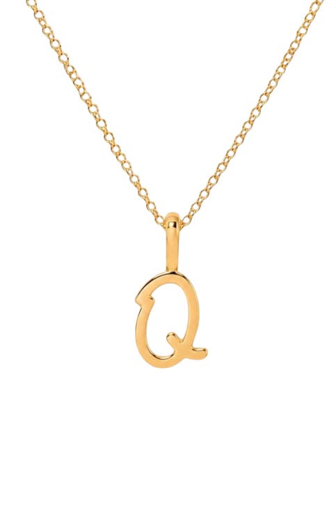 Script Initial Charm Necklace