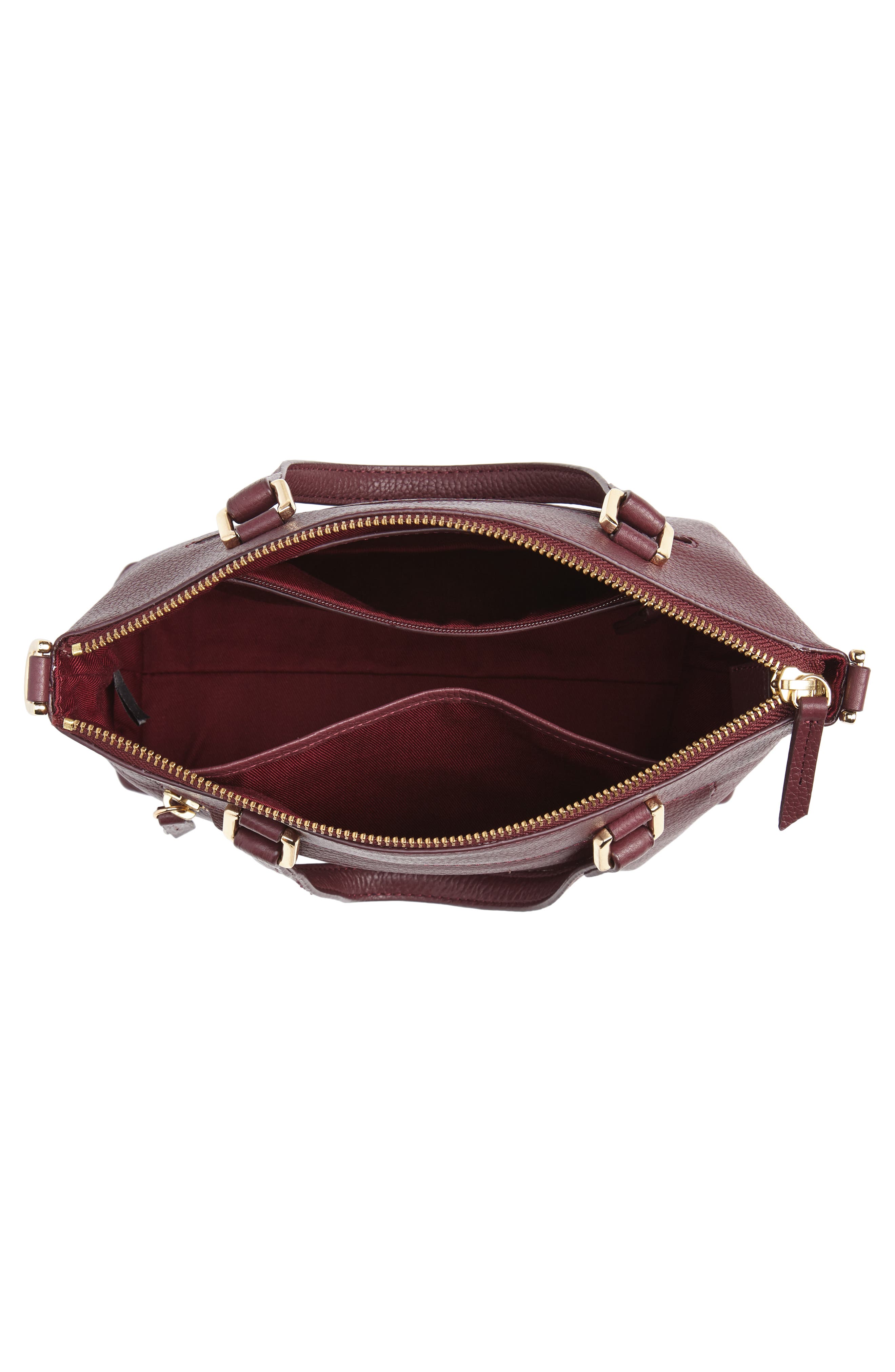 Lexa Leather Crossbody Bag, Alternate, color, BURGUNDY LONDON