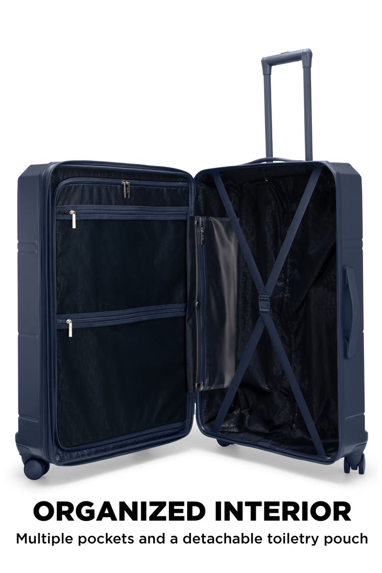 Cheerful Cruiser 3-Piece Expandable Hardside Spinner Luggage Set | Navy, Alternate, color, Navy