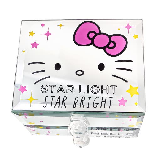 Hello Kitty ''star Light Star Bright'' Mirror Glass Jewelry Box Organizer In Brown