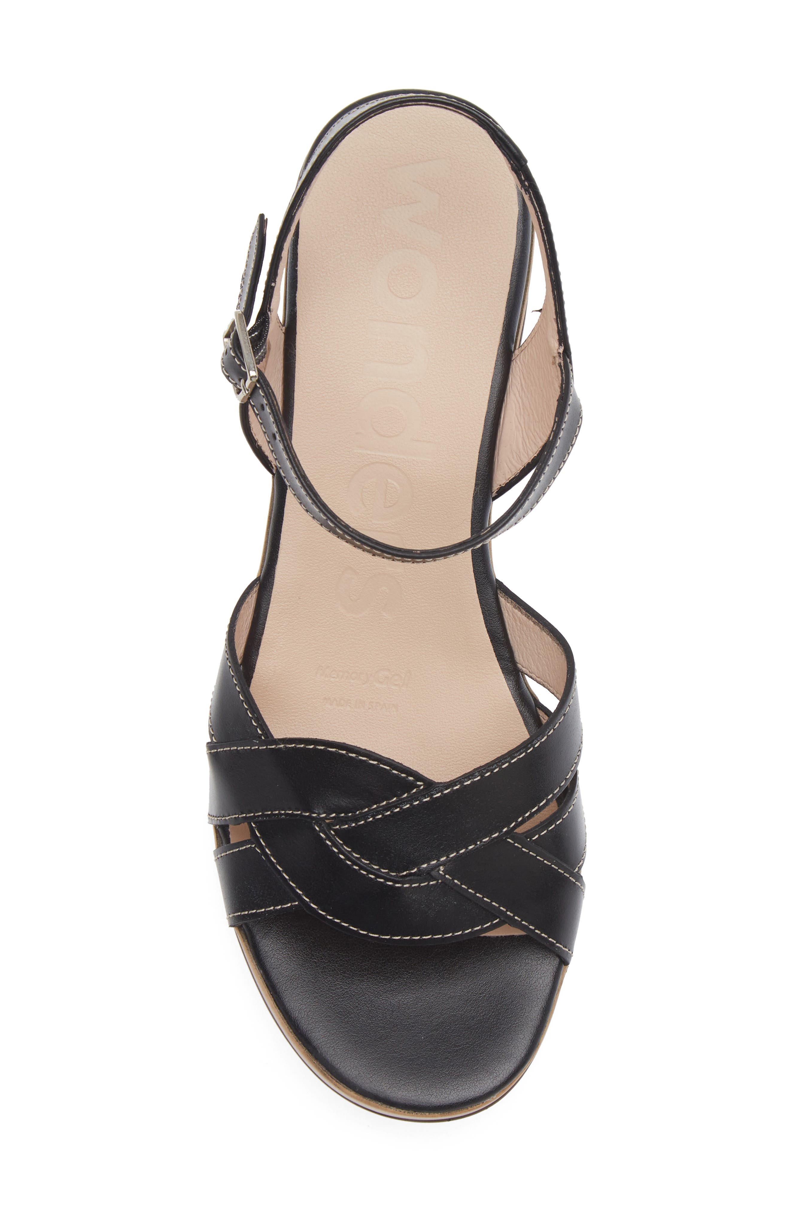 Wonders Ankle Strap Platform Sandal, Alternate, color, Tokat Black