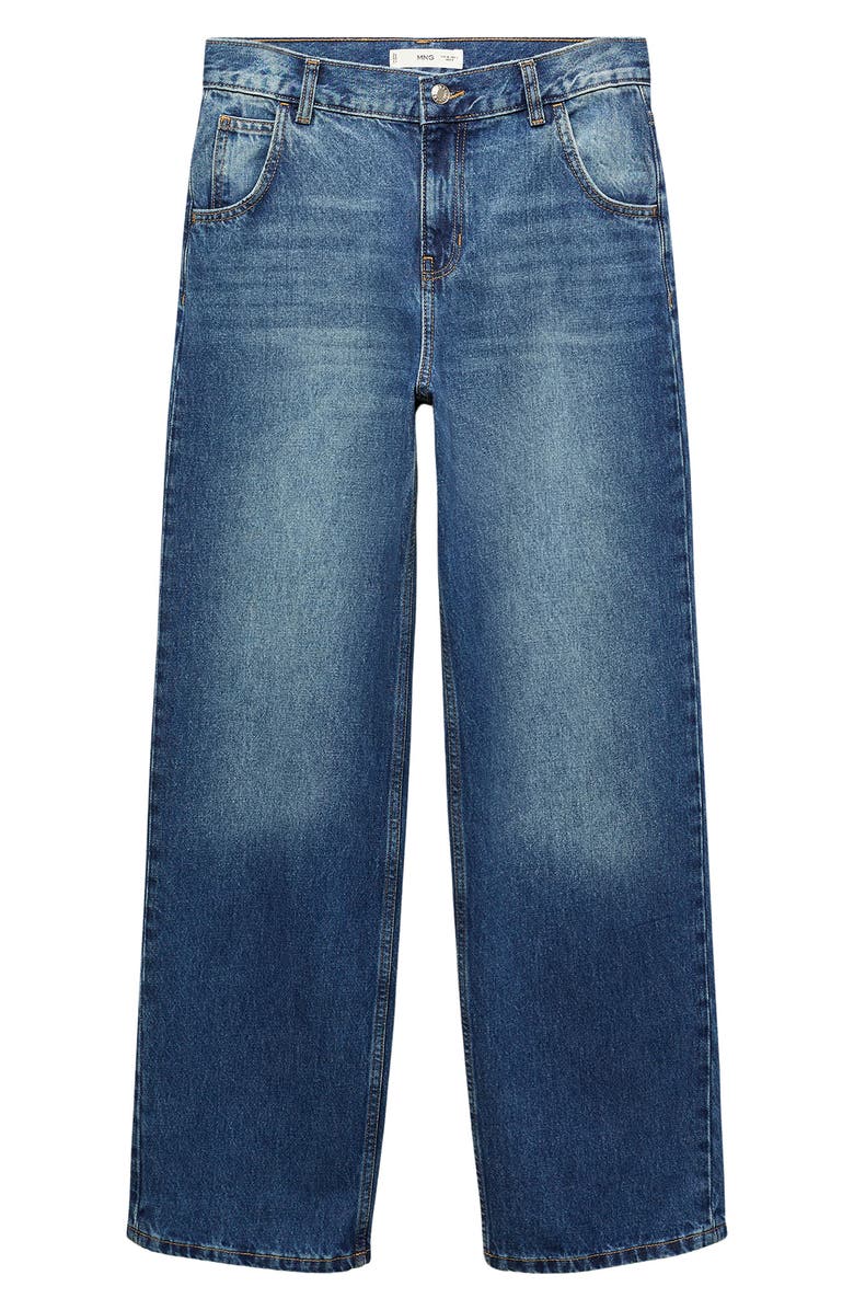 MANGO Low Rise Wide Leg Jeans, Alternate, color,