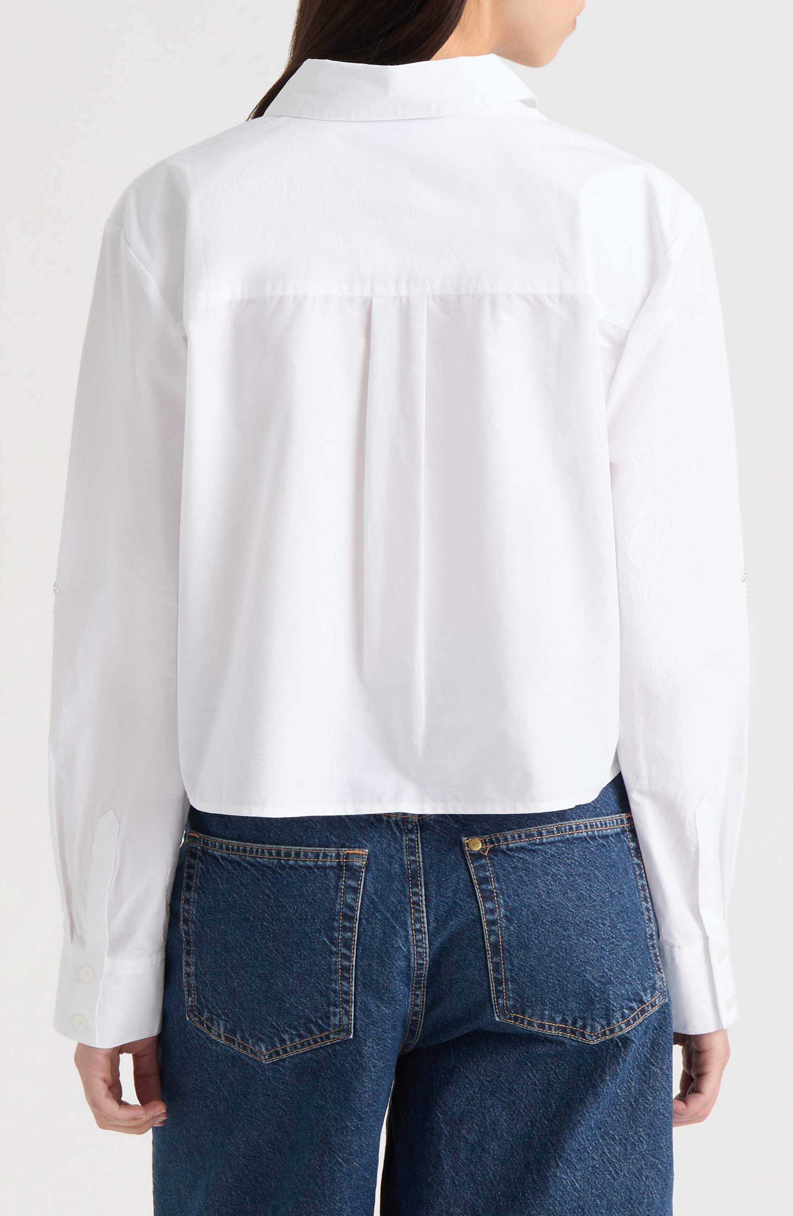 Poplin Beaded Shirt - image 2